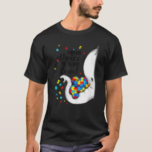 T-shirt Je Suis Sa Voix Sensibilisation sur l'autisme Puzz