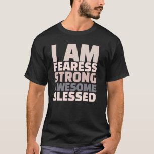T-shirt Je Suis Sans Peur Forte Awesome Blessé Motivationn