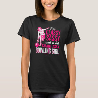 T-shirt Je suis Sassy Classy et une bowling de bowling un 