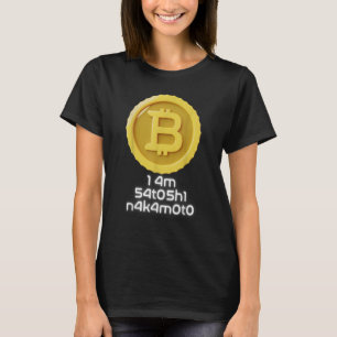 T-shirt Je Suis Satoshi Nakamoto Bitcoin NFT Cryptomonnaie