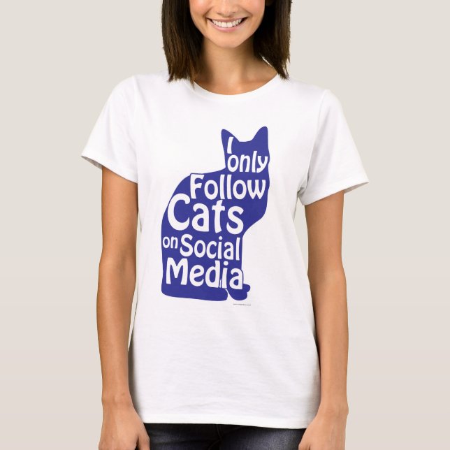 T-shirt Je Suis Seulement Cats Snarky Social Motto Light (Devant)