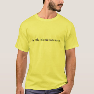 T-shirt je suis seulement chatouilleux de me