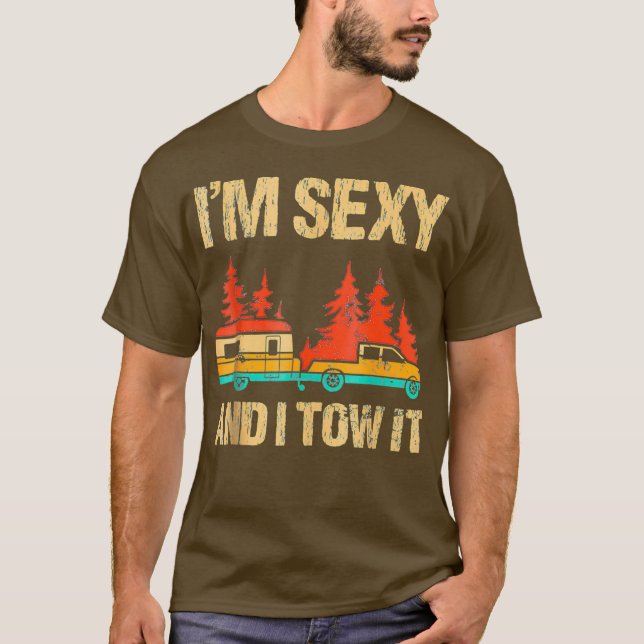 T-shirt Je Suis Sexy Et Je Lui Ai Dit Bigfoot Camp Trees R (Devant)