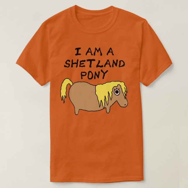 T-shirt Je suis Shetland Pony T (Design devant)