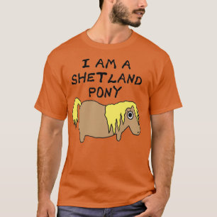 T-shirt Je suis Shetland Pony T