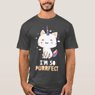 T-shirt Je Suis Si Purrffect Funny Mignonne Cadeau