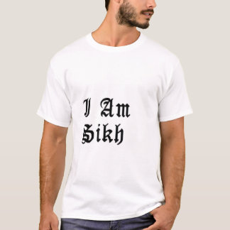 T-shirt Je suis sikh (le vieux manuscrit)