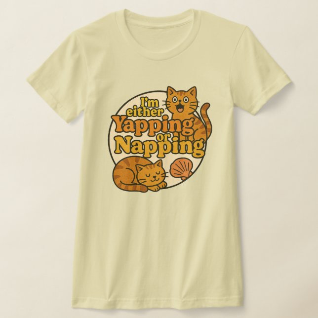 T-shirt Je suis soit en train de pleurer, soit Napping kit (Poser)