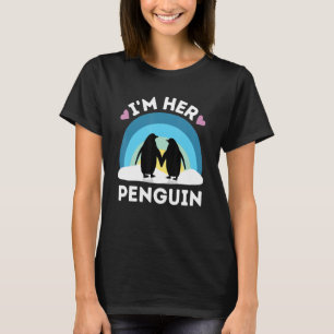 T-shirt Je suis Son Pingouin - Couples mignons