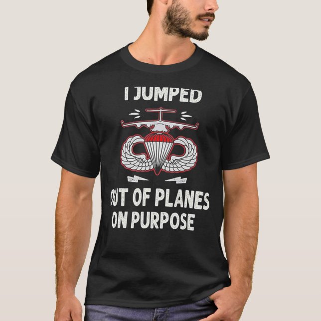 T-shirt Je Suis Sorti D'Avions À Feu (Devant)