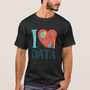 T-shirt Je suis statisticien de données, amateur de techno