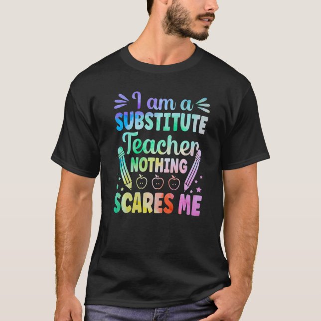 T-shirt Je Suis Substitut Enseignant École Pré K Maternell (Devant)