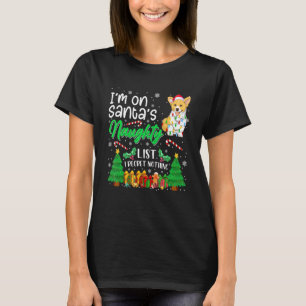T-shirt Je Suis Sur La Liste Des Méchants Chiens Corgi Mig