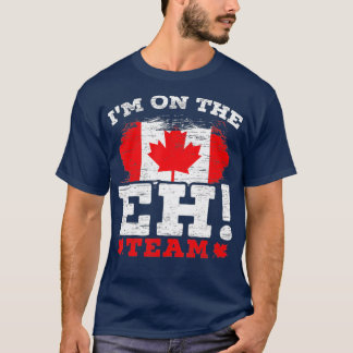 T-shirt Je suis sur l'équipe EH La feuille d'érable de la