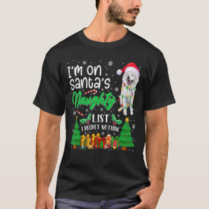 T-shirt Je suis sur Père Noël Naughty mignon Eskimo Chien 