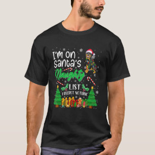 T-shirt Je suis sur Père Noël Naughty mignon Rottweiler Ch