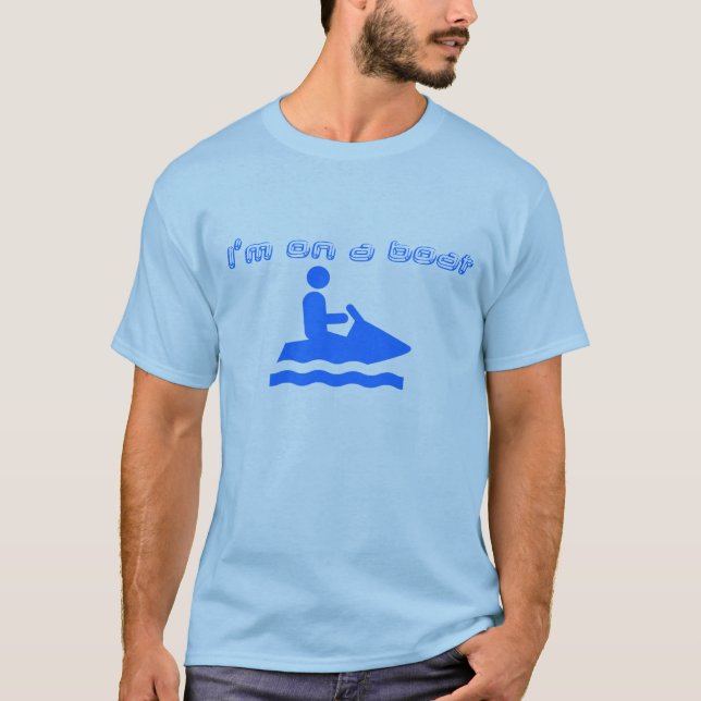 T-shirt Je suis sur un bateau (Devant)