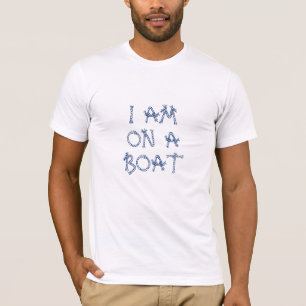 T-shirt Je suis sur un bateau, bateau à noeuds de corde na