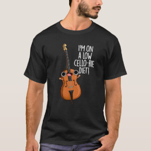 T-shirt Je suis sur un petit bonbon de régime de violoncel