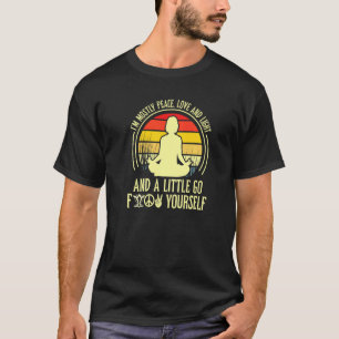 T-shirt Je suis surtout paix amour et lumière et un peu al