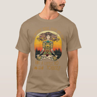 T-shirt Je suis surtout paix amour et lumière et un peu va