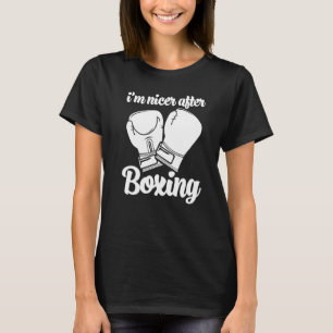 T-shirt Je suis sympa après le match de boxe Femmes Boxe S