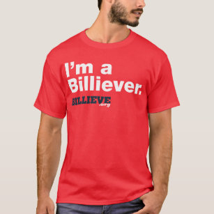 T-shirt "Je suis tee - shirt rouge d'un Billiever"