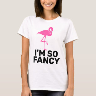 T-SHIRT JE SUIS TELLEMENT FANCY LADIES FLAMANT ROSE T-SHIR