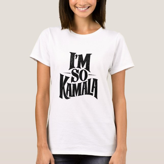 T-shirt Je suis tellement Kamala Brat Green Meme  (Devant)
