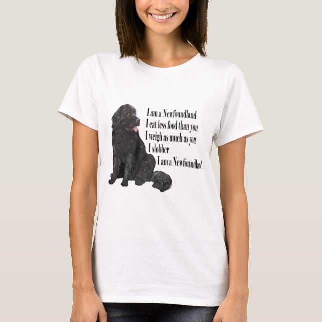 T-shirt Je suis Terre-Neuve (Devant)