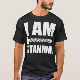 T-shirt Je Suis Titane Sensibilisation À La Fusion Spinal