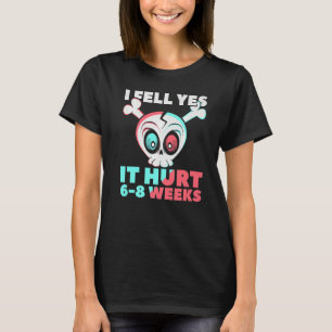 T-shirt Je suis tombé Oui Ça fait mal 6 8 semaines Fractu