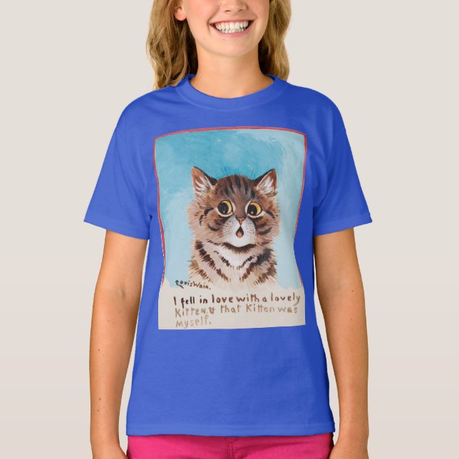 T-shirt Je suis tombée amoureuse d'un chaton (Moi-même) (Devant)