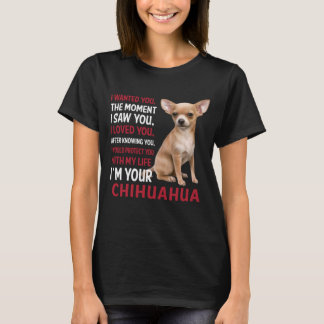 T-shirt Je suis ton chihuahua