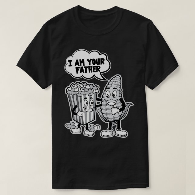 T-shirt Je Suis Ton Père, Amoureux Popcorn Pour Les Hommes (Design devant)