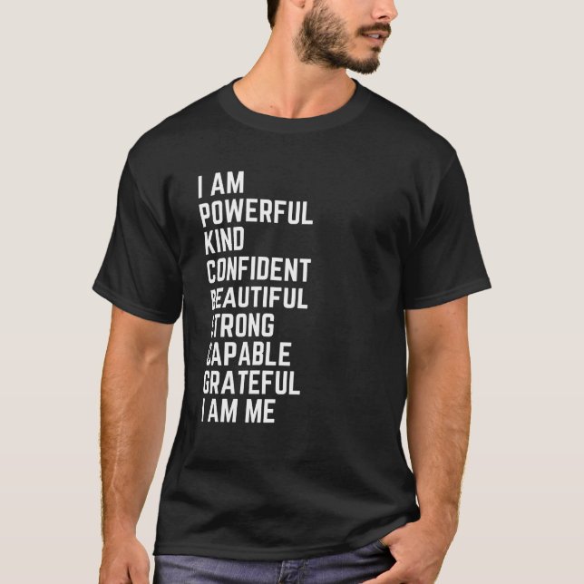 T-shirt Je suis très confiante (Devant)