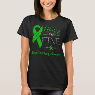 T-shirt Je suis très sensible aux blessures de la moelle é