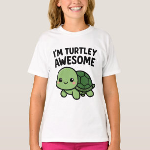 T-shirt Je suis Turtley Incroyable Graphique de Tortue Mig