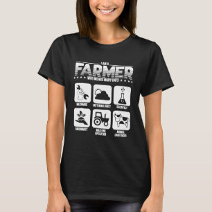 T-shirt Je Suis Un Agriculteur Qui Porte Beaucoup D'Agricu