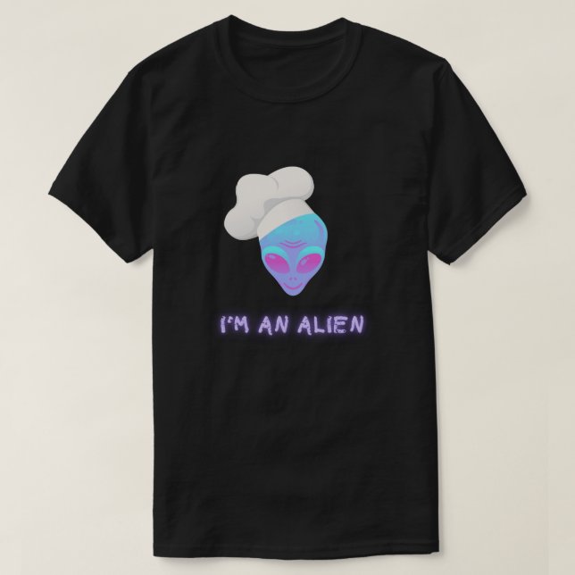 T-shirt JE SUIS UN ALIEN - Chef (Design devant)