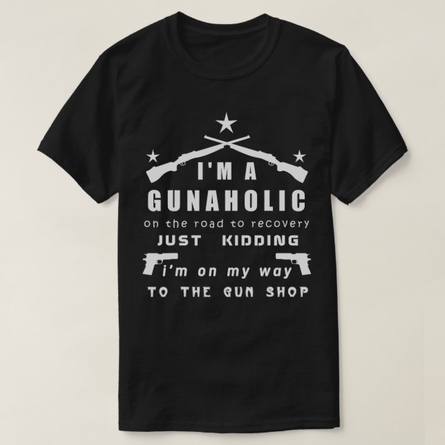 T-shirt Je Suis Un Amant Gunaholic Funny Gun (Design devant)