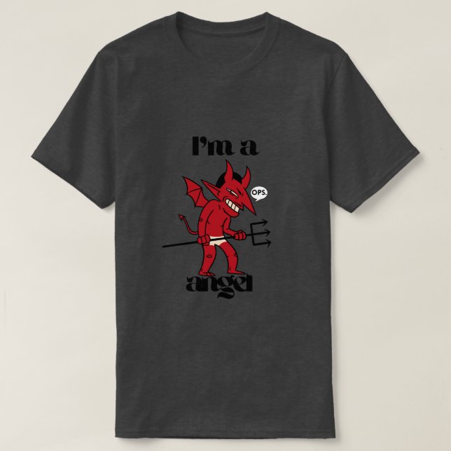 T-shirt Je suis un ange (Design devant)