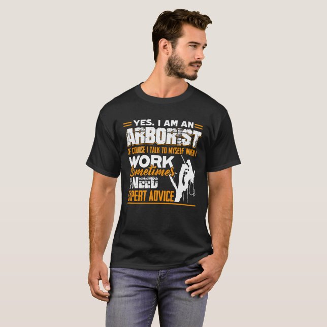 T-SHIRT JE SUIS UN ARBORISTE (Devant entier)