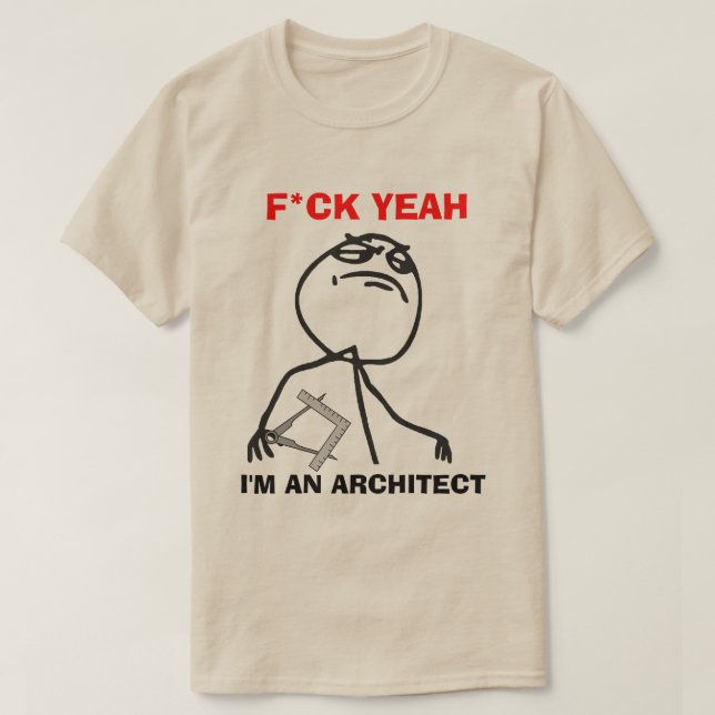 T-shirt Je suis un architecte (Design devant)