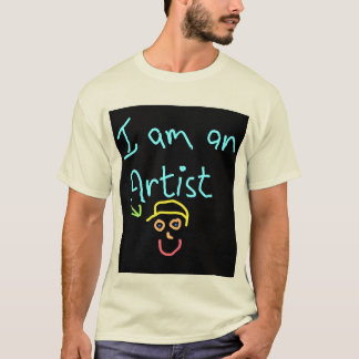 T-shirt Je suis un artiste Broke, Brilliant et Late on Ren