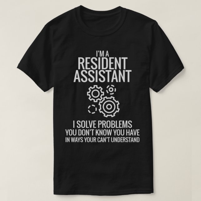 T-shirt Je Suis Un Assistant Résident (Design devant)