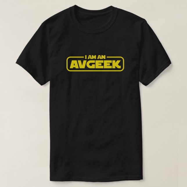 T-SHIRT JE SUIS UN AVGEEK (Design devant)