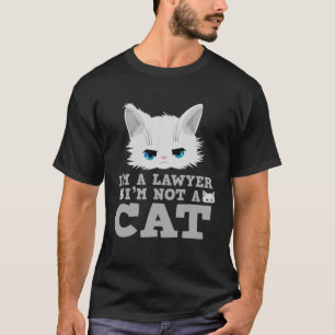T-shirt Je suis un avocat pas un chat Réunion de filtre de