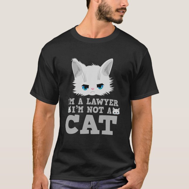 T-shirt Je suis un avocat pas un chat Réunion de filtre de (Devant)