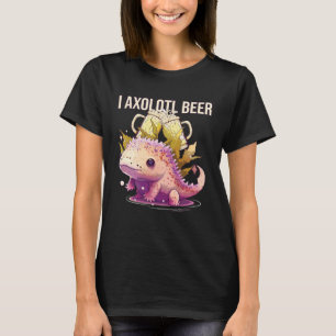 T-shirt Je suis un Axolotl Buveur de Bière Poisson Marchan